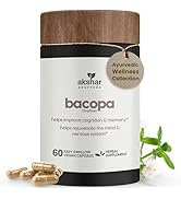 AKSHAR Ayurveda - Bacopa 500mg Brahmi Supplement, Rejuvenate System - Bacopa Pills to Support Cog...