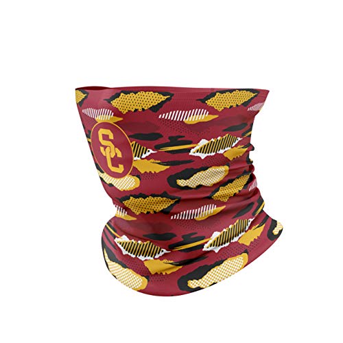 Top of the World USC Trojans Unisex Multipurpose Neck Gaiter Scarf Urban Team Color Camo Icon, One Fit