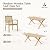 HERA'S HOUSE 7 Pieces Outdoor Dining Set, Expandable Wooden Patio Table Chairs, Acacia Wood Furniture with Rectangular Table for Backyard Garden Lawn Deck