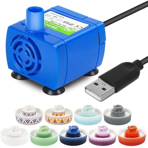 Lawfery Replacement Pump for Ceramic Cat Water Fountain Cover