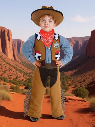 Disfraz de vaquero para niños y niñas miniatura 4