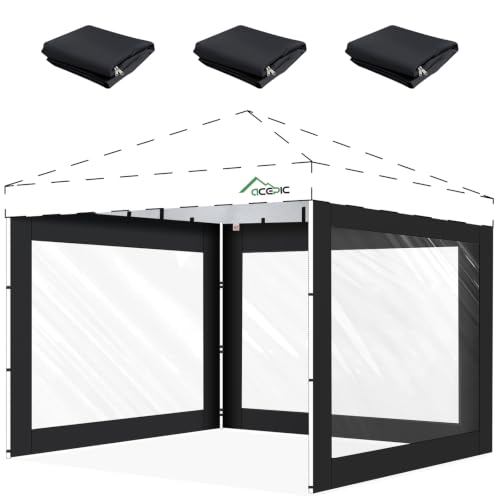Acepic Clear Canopy Sidewalls for 10x10 Pop Up Tent...