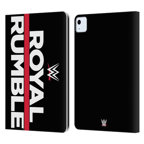 Head Case Designs Officially Licensed WWE Royal Rumble TV Program Logo Leather Book Wallet Case Cover Compatible with Apple iPad Air 2020/2022