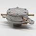 KIPA Gas Fuel Pump For Dual-Carb Systems Outlaw Kart 35L/Hr Flow Rate Snowmobile Double Outlet Round Bracket Mount Replace For Mikuni Part # DF52-176 42-5310 14-2221