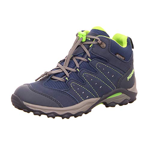 Meindl boys lace-up boots blue/lemon Tuam Jr. size
