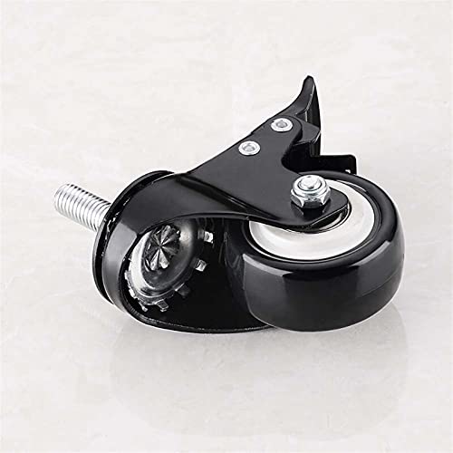 4 Pezzi Ruote piroettanti/Ruote in PU Stelo