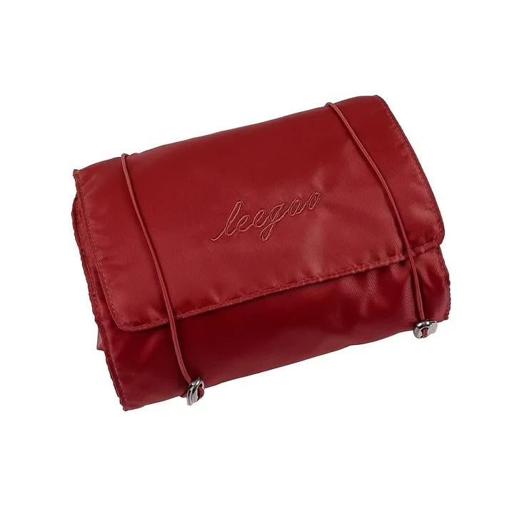 Makeup Cosmetic Bag Makeup Pouch Toiletry Bag 4 Removable Storage Bags Travel Makeup Organizer Bags for Women Men Cosmetic Pouch Cosmetic Bags for Brush (Maroon)-image-18