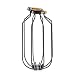 Rustic State Drop Vintage Design Metal Light Cage Guard – Decorative Lamp Shade Black