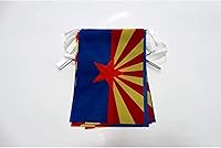 Vista 223 de Guatemala 19.7 ft BUNTING Flag 20 banderas 9'' x 6'' - Banderas de cuerda guatemalteca 5.9 x 8.3 in - AZ FLAG