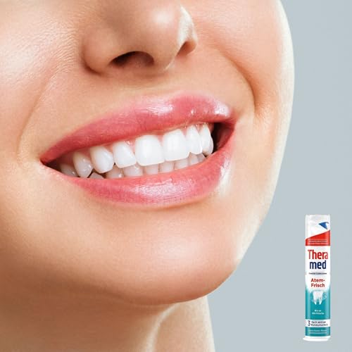 Theramed Zahncreme Spender Atem-Frisch, 5er Pack (5 x 100 ml) – Ansicht 3