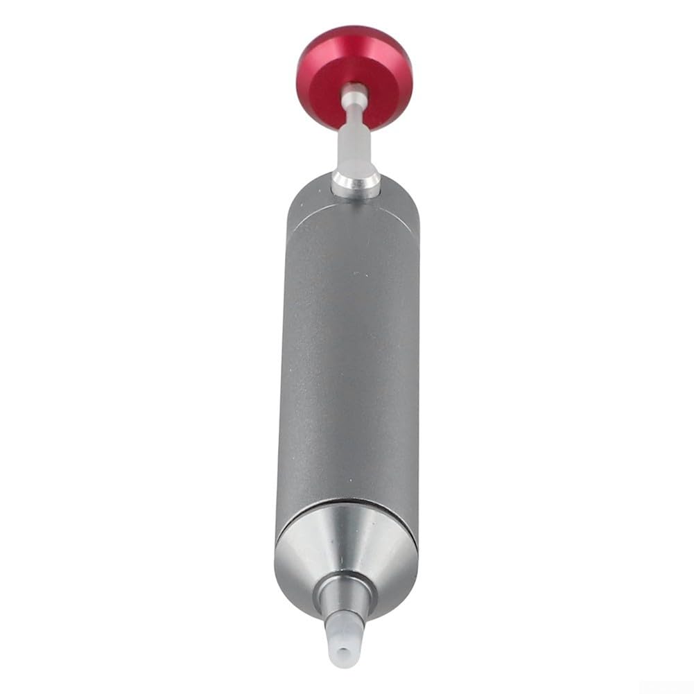Bombas desoldadoras de aleación de aluminio 2 piezas con tubos de silicona, pluma de succión de soldadura portátil para placa de circuito y mantenimiento de componentes electrónicos