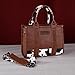 Wrangler Cow Print Tote Handbag and Bifold Credit Card Wallet Set