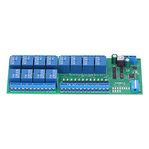 Module de relais 12 canaux DC 12V rail DIN pour automate PLC - 4