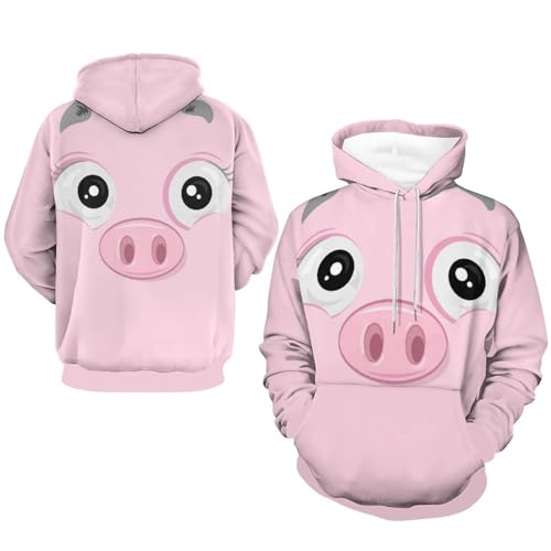 Pull cochon sweat à capuche pour vos soirées cocooning et sorties - 7