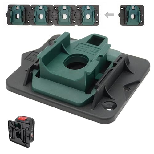 5x SLE Profi Akkuhalter für Bosch 18V POWER FOR ALL PBA Home & Garden Akku Wandhalterung Wand Halter Grün