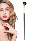 Pincel de maquillaje en forma de abanico, Pincel de sombra de nariz en forma de medio abanico, Pinceles de Contorno en Forma de Medio Abanico, Cerdas debajo de los ojos, brocha en ángulo para rubor, b