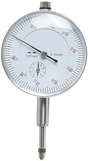 Happyyami 1pc High Precision Dial Indicator dti Gauge Accuracy Dial Indicator Gage Meter Magnetic dial Indicator Dial Gauge Dial Test Indicator Digital dial Indicator Glass Base with Ears
