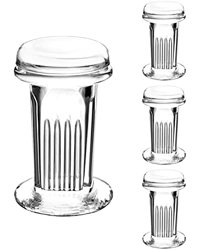 Qwork Coplin Staining Jar, 4 Pack 5 Slide Capacity 60 Ml Glass Staining Tank #TOP6