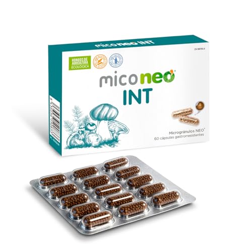 MICO NEO | INT 60 cápsulas, A base de chicória, Shiitake, melena de leão e cogumelo de cardo, prebiótico natural, ajuda ao bem-estar do sistema digestivo