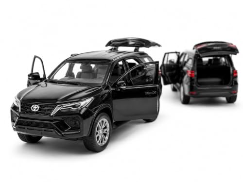 Image of Die-Cast SUV Toy Car with Openable Doors, Rear Trunk, Pull Back Action, Metal Body, for Boys and Girls (FORTUNER)