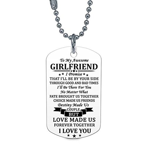 Stashix to my girlfriend I Promise I Love You Dog Tag Cover