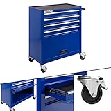 Unser AREBOS Werkzeugwagen ist mit insgesamt 4 Schubladen und einem großen Stauraum ausgestattet