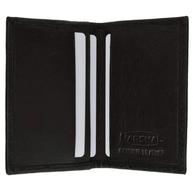 Black Wallet for Men Bifold Wallet Leather Mens Wallet with 4 Credit Card Holder and 2 Pockets and 2 Clear Window Slots Slim Small Wallets for Traveling Wallets, Card Cases and Money Organizers4