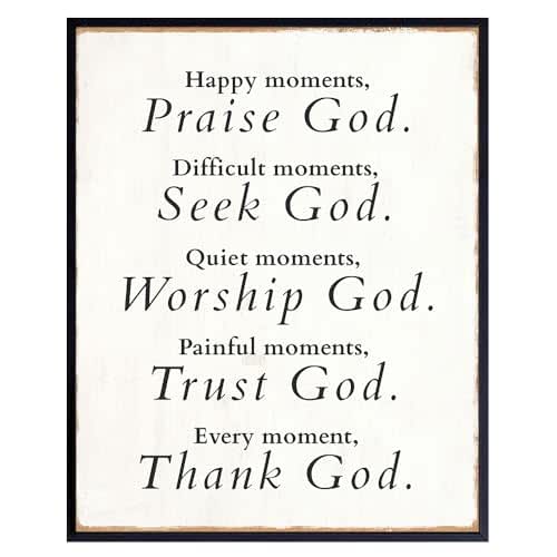 Inspirational God Quotes Wall Decor Country Home