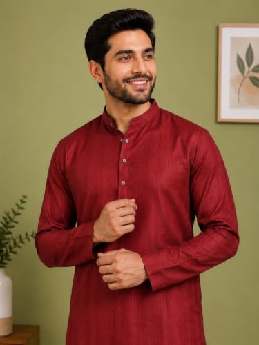 Image of Designer Ethnic Wear||Fusion Wear Men||Short Kurta for Men