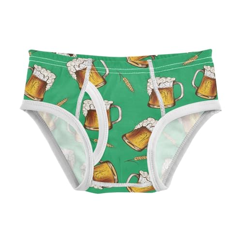 Boys' Underwear Cotton Little Boys Beer Briefs Soft Toddler Underwear 2T-8Y