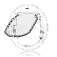 Riuulity Katzenklappenentür mit 4-Wege-Verriegelung, Kleine Tiertür für Katzen Kleine Hunde Welpe, Ideal für Glasfenster, Freies Zugangsloch, Wetterresistent