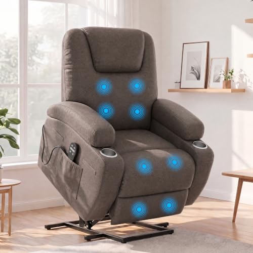 JUMMICO Power Lift Recliner Chair for Elderly with Vibration Massage