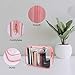 Wedama TSA Approved Toiletry Bag, Cosmetic Bags 3 Pack with Zipper Carry on Airline Airport Travel Accessories, PVC Makeup Bags for Travel, Quart Size Travel Bags for Men and Women-Pink