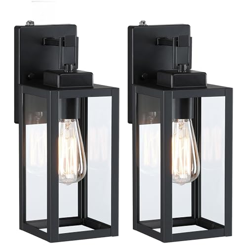 2 Pack 12 Inch Outdoor Wall Lights Dusk to Dawn,Exterior
