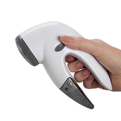 Laundry 360 Portable Fabric Shaver |Triple Blade | Protects Your Clothes | Quickly and Effectively Remove Fluff | Lint | Sweater Saver | White. - Thumbnail 4