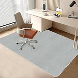 【Amazon 限定ブランド】チェアマット テーブルチェアマット HDMOD Lサイズ 140x160cm 厚さ4mm ゲーミングチェアマット プレースマット 床保護マット 滑り止めTPRマット 静音吸音床キズ防止 洗える・カット可能 多機能畳保護 オフィス ホーム保護マット (ライトグレー)