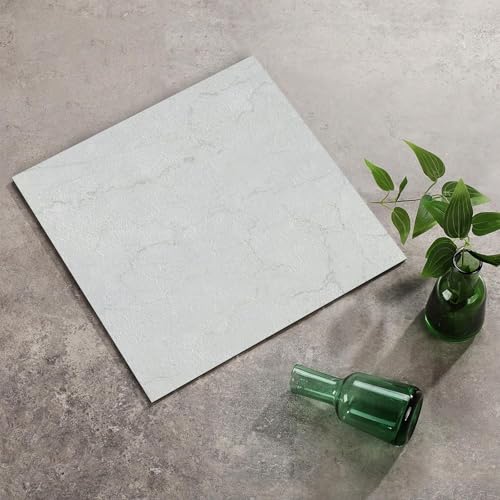 Azulejos de mármol para despegar y pegar de 12 x 12 pulgadas, vinilo impermeable, autoadhesivo y adhesivo con aspecto de mármol en el suelo para baños, dormitorios, salas de estar y cocinas (paquete