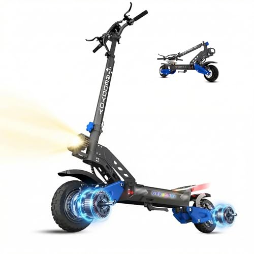 Image of YING LU 5000W Dual Motor Off-Road Electric Scooter for Adults, 50MPH All-Terrain Electric Scooter, Foldable Design with Adjustable Handlebars, 60V 25AH Long-Range E Scooter.
