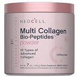 NeoCell Multi Collagen Peptides Powder | 7 oz | 10 Types of Advanced Bio-Peptides | Superior Absorption | Unflavored and Mixes Easily