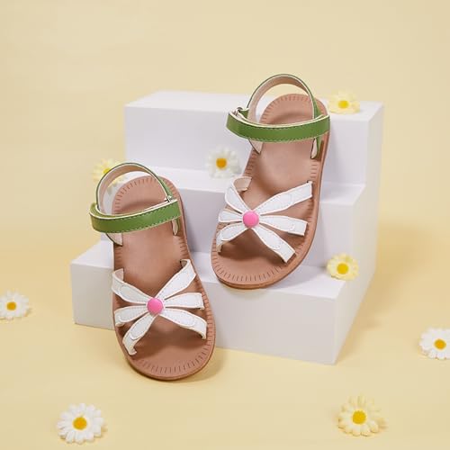 Image of GINFIVE Toddler Girls Sandals Little Girls Kids Summer Shoes Toddler Sandals