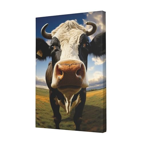 Poster mural Vache des Prairies impression sur toile pour habiller un mur