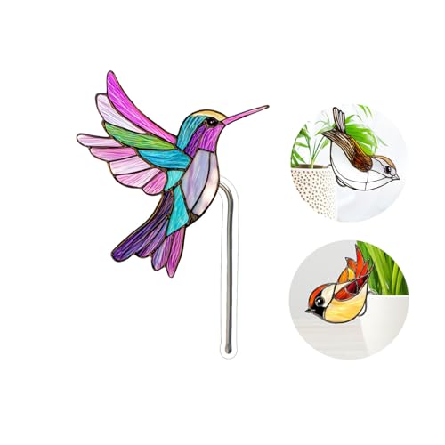 ROOUTEN Hanging Planters for Indoor Outdoor Plants-Planters Hummingbird Bird Decor Garden Decor Plant Accessories Farmhouse Decor-Gifts Ideas for Mom Women