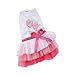 Dog Dress,Rdc Pet,Puppy Dog Princess Dresses,Tutu Princess Skirt with Red Lips Printed Lace Skirt Dog Apparel (XL, RED)