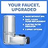 Brita Faucet Mount Water Filter System, Chrome, No-Wait Filtration, Easy Install, Multi-Use Tap Water Filter for Kitchens, Bathrooms & Small Spaces
