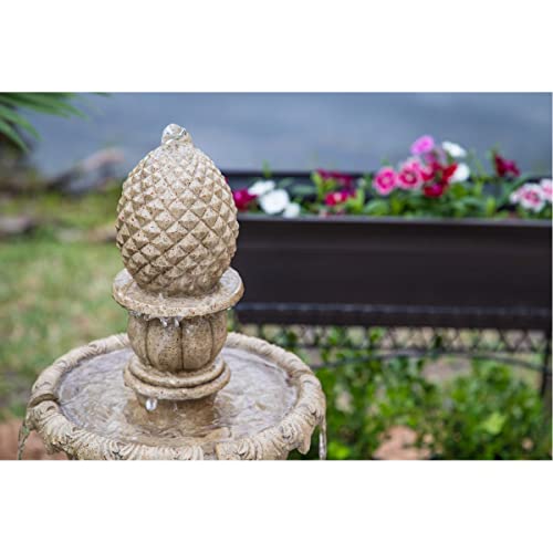 Kenroy Home Ibiza Classic Outdoor Floor Fountain, Sandstone, 45 Inch Height, 25.5 Inch Width, 25.5 Inch Depth by Kenroy Home - Image 8