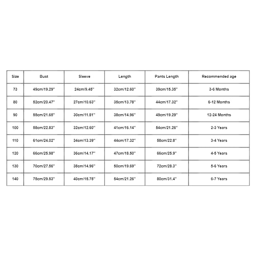 Toddler Baby Girl Boys Cotton Pajamas Set Cute Cartoon Long Sleeve Shirt Pants Outfits Pjs Fall Winter Sleepwear Print Tops and Pants Set (Orange, 2-3 Years) - Image 3