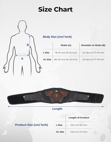 image for KEMIMOTO Motorcycle Kidney Belt Lightweight and Breathable Belt for Ri