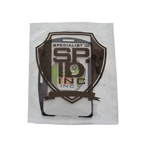 Rigid Open Faced Black Single Id Card Holder Ah-075 By Specialist Id (Sold Individually, Black) #TOP2