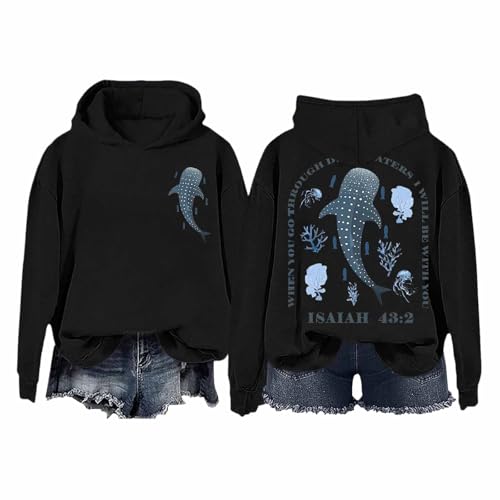 Image of Generisch Women's Hoodie with Hood, Sweatshirt Fashionable Casual Hoodie, black, S