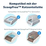 PetSafe ScoopFree Katzenklo Sichtschutz für Katzen - Geruchskontrolle, Kompatibel mit Katzenklos der Zweiten Generation - Grau